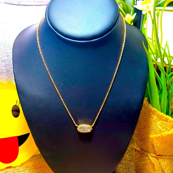 Kendra Scott Jewelry - 🖤 Kendra Scott necklace rose gold druzy Elisa